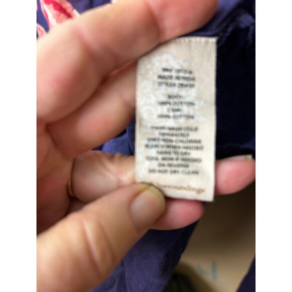 Soft Surroundings Tunic Top Blue/Pink/Orange Sz M - Picture 4 of 7